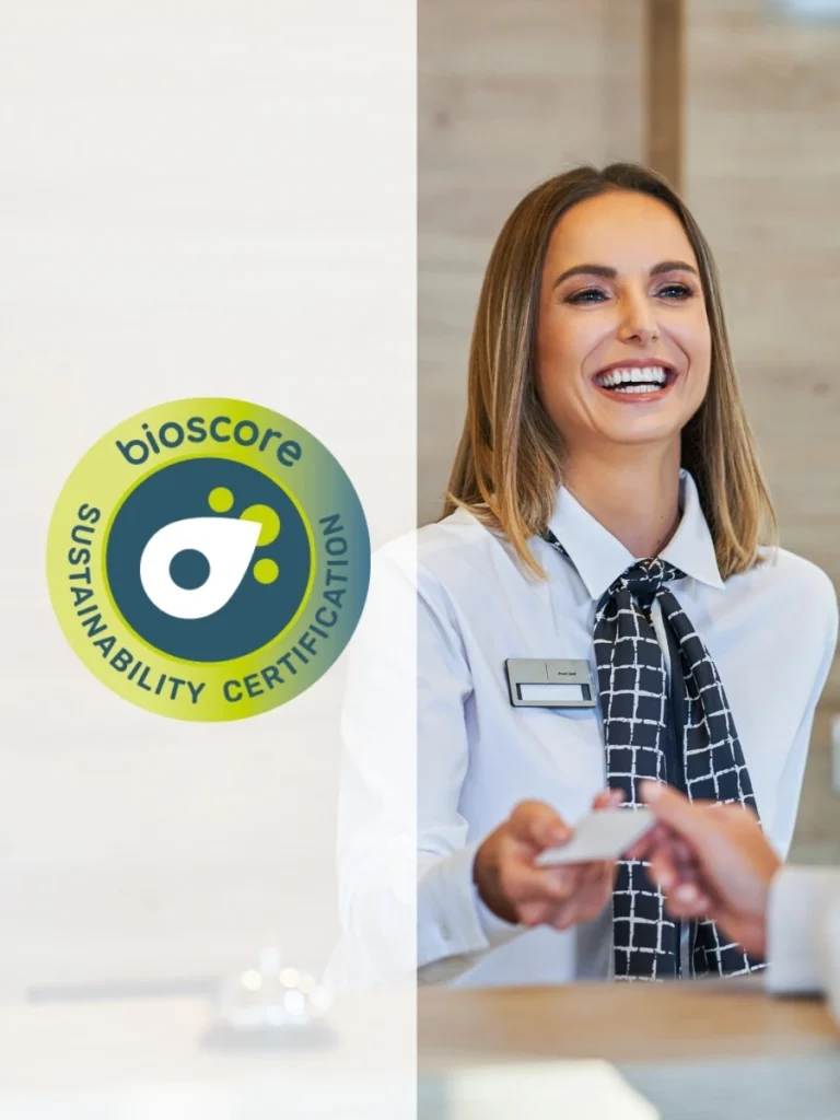 Certificación de alojamiento estándar de sostenibilidad Bioscore